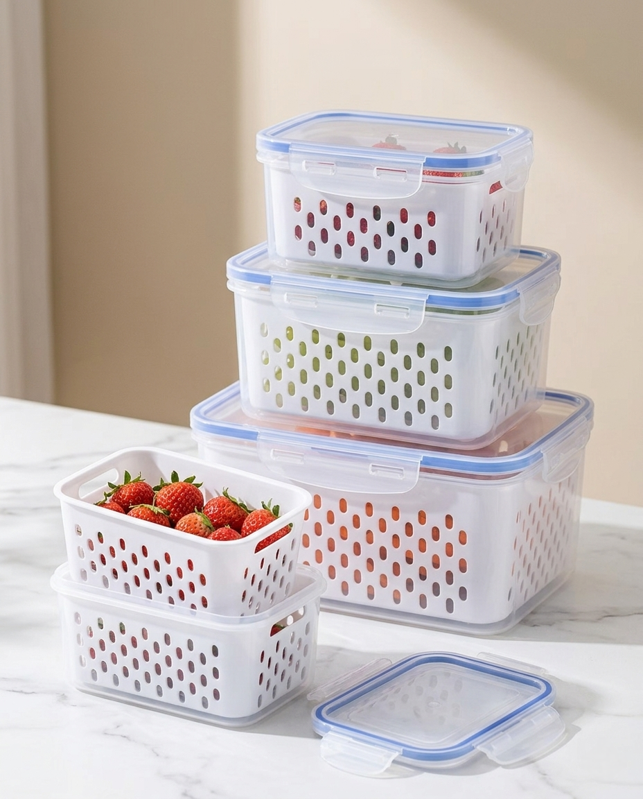 Kit Organizador Hermético para Geladeira